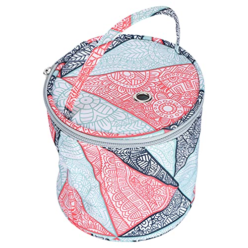 Einkaufsgarnsack, leichter Strick -Aufbewahrungsbeutel Garn -Speicherorganisator für Häkelzubehör Stricknadeln (Blaue Geometrie) von Kukyller