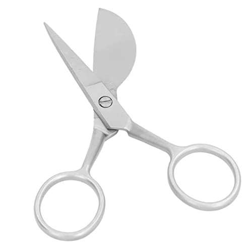 Enten schnabel schere, 4,7 Zoll Hairball Trimmen Scheren Edelstahl Stickerei Schere Tufting Teppich Scheren für Kunst Handwerk (Silber) von Kukyller