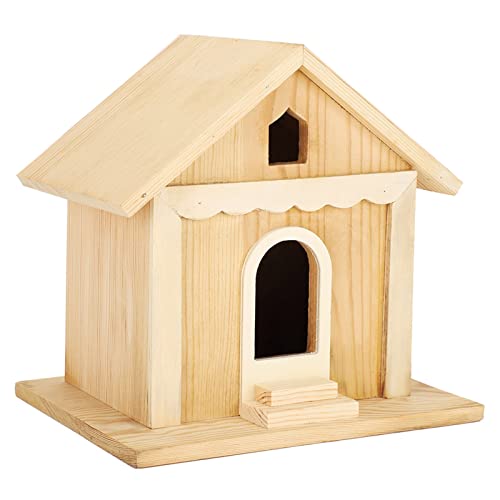 Hölzernes Vogelhaus, 2-Loch-Nistkasten hängendes Vogelhaus mit hängendem Seil für Garten-Innenhof und Terrasse dekorativ Hölzernes Vogelhaus, 2-Loch-Nistkasten hängendes Vogelhaus mit hängendem Seil für Garten-Innenhof und Terrasse dekorativ von Kukyller