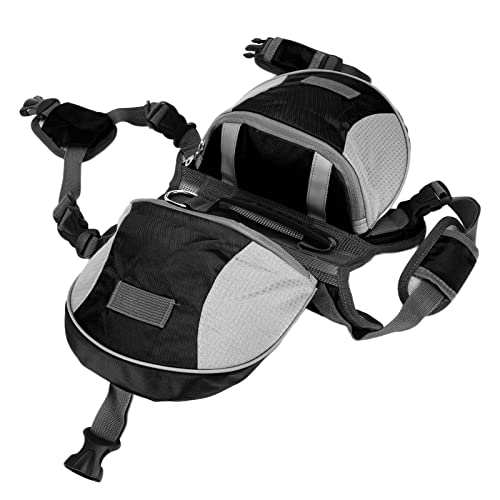 Hunde -Rucksack, Verstellbarer Sattel -Rucksack mit Taschen für mittlere große kleine Hunde (M) von Kukyller