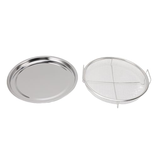 Knackiger Korb und Tablett Set, Luft fritte use Edelstahl korb für Ofen, Edelstahl Ofen Pan Crisper Tablett für die Küche Knackiger Korb und Tablett Set, Luft fritte use Edelstahl korb für Ofen, Edelstahl Ofen Pan Crisper Tablett für die Küche von Kukyller