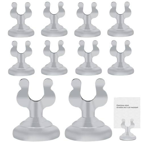 Kukyller 10pcs 4cm Silber kleiner Tischnummer Halter, Edelstahl Harp Clip Style Place Card / Tischnummer Halter Tabletop Menüständer für das Restaurant Hochzeit Kukyller 10pcs 4cm Silber kleiner Tischnummer Halter, Edelstahl Harp Clip Style Place Card / Tischnummer Halter Tabletop Menüständer für das Restaurant Hochzeit von Kukyller