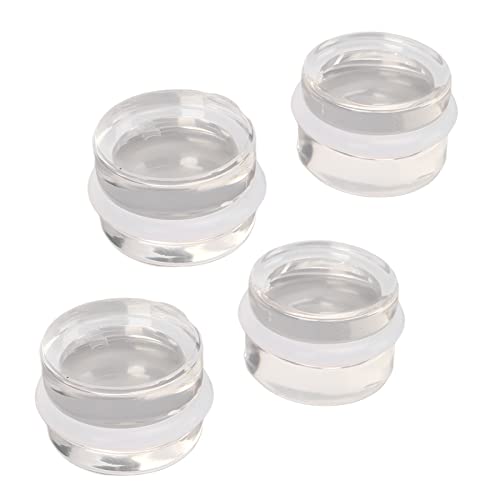 Kukyller 4Pcs Door Stopper,Rubber Door Stop Transparent Round Wall Protector, Self Adhesive Handle Bumper Pads for Home Wall von Kukyller