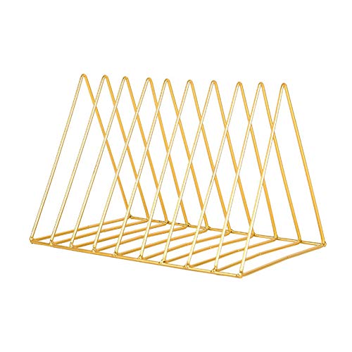 Kukyller Datei Organizer, Triangle Datei Speicherhalter Racks Desktop Magazine Organizer Triangle Wire Magazine Halter für Office Table Desk Bücherregal von Kukyller