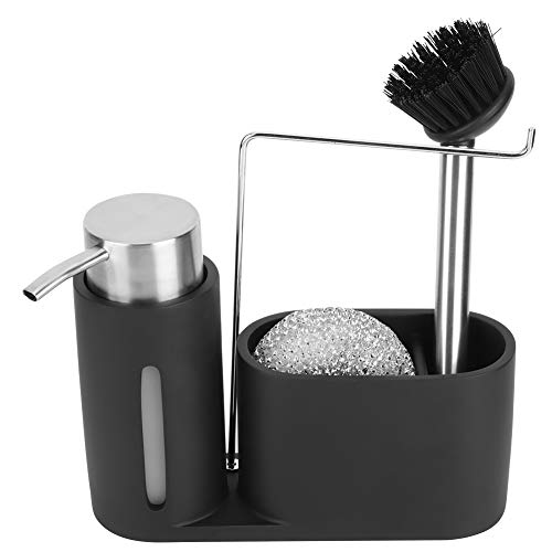 Kukyller Edelstahlspüle Caddy, Schwammhalter Waschmittelspender Seifenspender Küche Organisatoren Aufbewahrung Essentials Kukyller Edelstahlspüle Caddy, Schwammhalter Waschmittelspender Seifenspender Küche Organisatoren Aufbewahrung Essentials von Kukyller