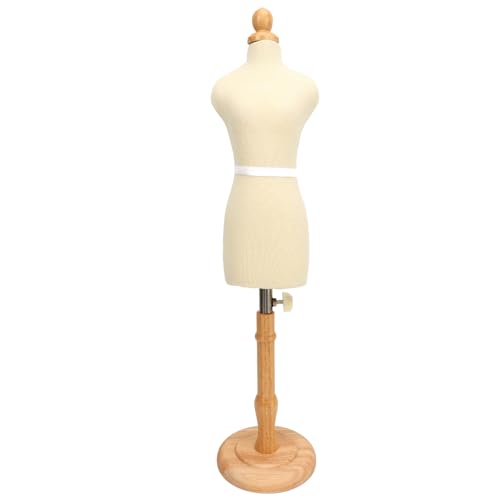 Kukyller Female Sewing Mannequin,Half Scale Dress Formfoam Body for Display and Tailor Designsewing Pinning Height Adjustable Torso with Stable Metal Base (Type 1) von Kukyller