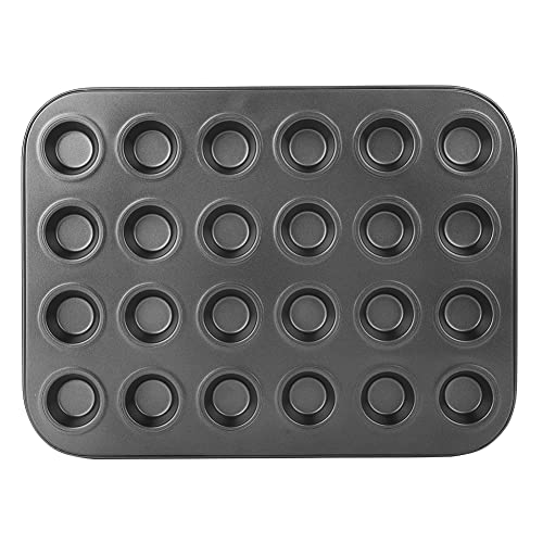 Kukyller Mini Muffin Tray 24 Cup Muffin Top Pan, Stainless Steel Mould Bakeware, Nonstick Baking Mold of Reusable Baking von Kukyller