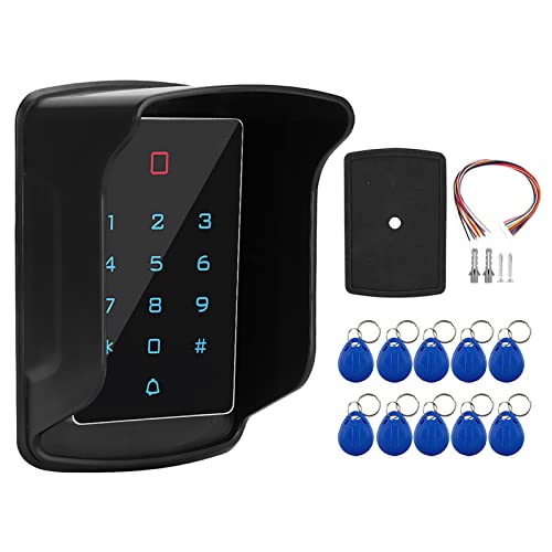 Outdoor -Türzugriffskontrollsystem -Kit, T12 Touch -Tastatur -Zugangskontrollmaschine mit Wasserdichten Abdeckungen und 10pcs -Karten -Tags Outdoor -Türzugriffskontrollsystem -Kit, T12 Touch -Tastatur -Zugangskontrollmaschine mit Wasserdichten Abdeckungen und 10pcs -Karten -Tags von Kukyller