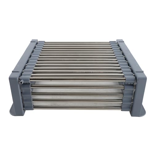 Sobre el fregadero filtrante de acero inoxidable diseño retráctil de carga fuerte de carga de carga colador para platos frutas vegetales (large gray) von Kukyller