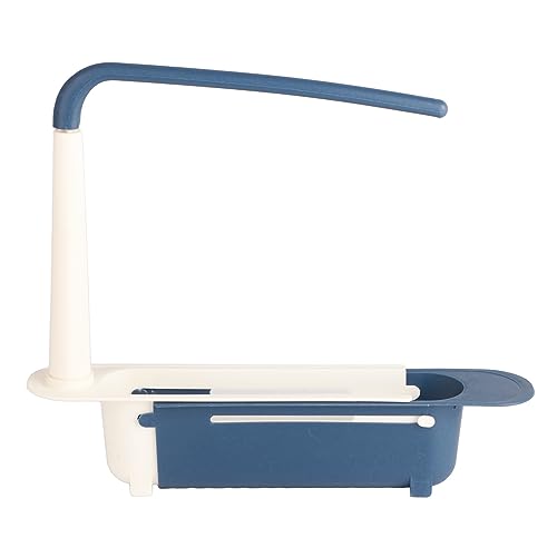 Speak Organizer Rack, 2PCS große Kapazität Teleskopküche über dem Waschbecken Organizer mit Handtuchbügel für die Küche (Blau) von Kukyller