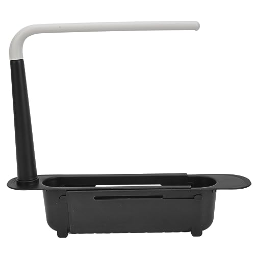 Speak Organizer Rack, 2PCS große Kapazität Teleskopküche über dem Waschbecken Organizer mit Handtuchbügel für die Küche (Schwarz) von Kukyller