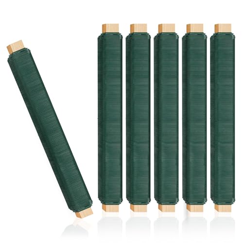 Blumendraht Basteldraht Grün 6er Pack, 0,70mm X 35M Bindedraht, Wickeldraht lose auf Holzwickel zur Befestigung von Blumen und Pflanzen, stabil und vielseitig Blumendraht Basteldraht Grün 6er Pack, 0,70mm X 35M Bindedraht, Wickeldraht lose auf Holzwickel zur Befestigung von Blumen und Pflanzen, stabil und vielseitig von Kulamo