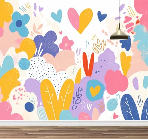 Kuletkear Blume Abnehmbare Wandtapete Selbstklebend Anlage groß für Wände Wohnzimmer Schlafzimmer TV-Hintergrund Kinderzimmer Mädchenzimmer Dekoration 200x140cm Kuletkear Blume Abnehmbare Wandtapete Selbstklebend Anlage groß für Wände Wohnzimmer Schlafzimmer TV-Hintergrund Kinderzimmer Mädchenzimmer Dekoration 200x140cm von Kuletkear