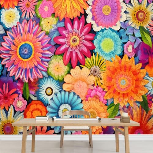Kuletkear Blumen Wandtapete für Schlafzimmer Retro-Pflanzen Wandaufkleber Wasserfest Selbstklebend groß Poster Papier für Wohnzimmer Kinderzimmer TV-Hintergrund 249x175cm Kuletkear Blumen Wandtapete für Schlafzimmer Retro-Pflanzen Wandaufkleber Wasserfest Selbstklebend groß Poster Papier für Wohnzimmer Kinderzimmer TV-Hintergrund 249x175cm von Kuletkear