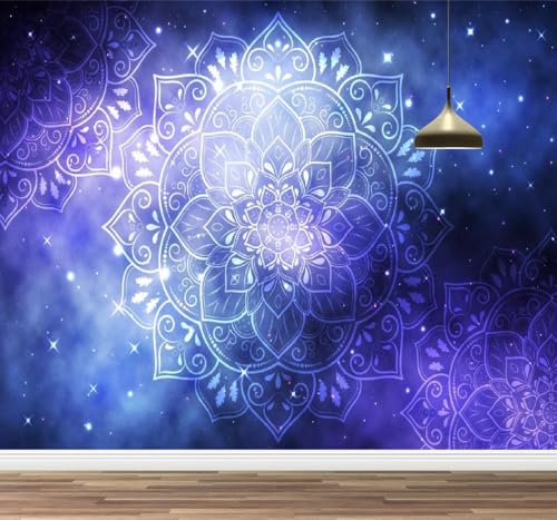 Kuletkear Mandala-Blumen Tapete zum Aufkleben und Abziehen Lila groß Wandbild Wandaufkleber für Wohnzimmer Schlafzimmer TV und Sofa Hintergrund Kinderzimmer 450x320cm Kuletkear Mandala-Blumen Tapete zum Aufkleben und Abziehen Lila groß Wandbild Wandaufkleber für Wohnzimmer Schlafzimmer TV und Sofa Hintergrund Kinderzimmer 450x320cm von Kuletkear