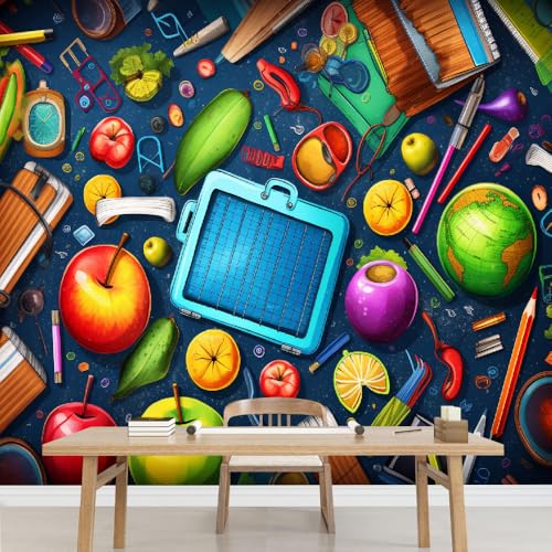 Kuletkear Obst Und Gemüse Abnehmbare Wandtapete Selbstklebend Retro-Kunst groß für Wände Wohnzimmer Schlafzimmer TV-Hintergrund Kinderzimmer Mädchenzimmer Dekoration 495x353cm Kuletkear Obst Und Gemüse Abnehmbare Wandtapete Selbstklebend Retro-Kunst groß für Wände Wohnzimmer Schlafzimmer TV-Hintergrund Kinderzimmer Mädchenzimmer Dekoration 495x353cm von Kuletkear