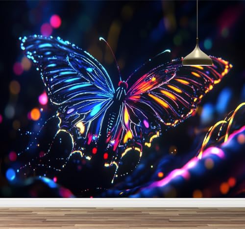 Kuletkear Schmetterling Abnehmbare Wandbildtapete Traum Posterpapier selbstklebend Wasserdicht für Wohnzimmer Schlafzimmer Büro Kinderzimmer Dekor 400x280cm Kuletkear Schmetterling Abnehmbare Wandbildtapete Traum Posterpapier selbstklebend Wasserdicht für Wohnzimmer Schlafzimmer Büro Kinderzimmer Dekor 400x280cm von Kuletkear