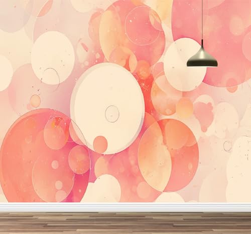 Kuletkear Wandbild Abnehmbare Kreis Selbstklebende Tapete Abstrakte Kunst Wasserdichte Posterpapier-Wanddekoration für Schlafzimmer, Wohnzimmer 495x353cm Kuletkear Wandbild Abnehmbare Kreis Selbstklebende Tapete Abstrakte Kunst Wasserdichte Posterpapier-Wanddekoration für Schlafzimmer, Wohnzimmer 495x353cm von Kuletkear