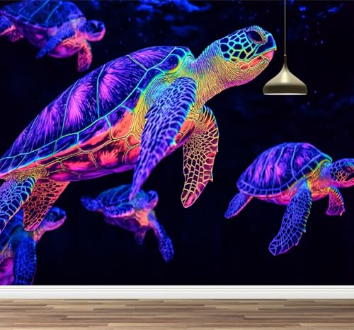 Kuletkear Wandbild Abnehmbare Meeresschildkröten Selbstklebende Tapete Tier Wasserdichte Posterpapier-Wanddekoration für Schlafzimmer, Wohnzimmer 300x208cm Kuletkear Wandbild Abnehmbare Meeresschildkröten Selbstklebende Tapete Tier Wasserdichte Posterpapier-Wanddekoration für Schlafzimmer, Wohnzimmer 300x208cm von Kuletkear