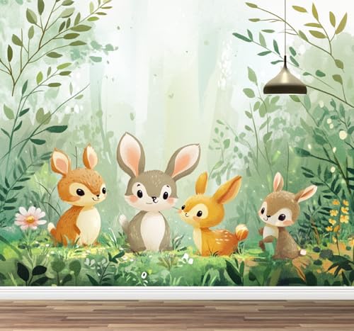 Kuletkear Wandbild Kaninchen Wandtapete Abziehbar Grüne Blätter Natur Dekoration für Wohnzimmer Schlafzimmer TV Hintergrund Kinderzimmer Mädchenzimmer Dekoration 826x589cm Kuletkear Wandbild Kaninchen Wandtapete Abziehbar Grüne Blätter Natur Dekoration für Wohnzimmer Schlafzimmer TV Hintergrund Kinderzimmer Mädchenzimmer Dekoration 826x589cm von Kuletkear
