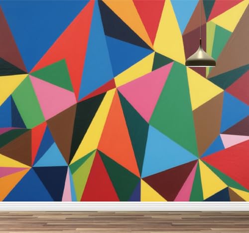 Kuletkear Wandbild zum Abziehen und Aufkleben Geometrie Selbstklebende Tapete Retro-Kunst Abnehmbarer großer Aufkleber Wasserdicht Wanddekoration Druckbild Bilddesign 300x208cm Kuletkear Wandbild zum Abziehen und Aufkleben Geometrie Selbstklebende Tapete Retro-Kunst Abnehmbarer großer Aufkleber Wasserdicht Wanddekoration Druckbild Bilddesign 300x208cm von Kuletkear