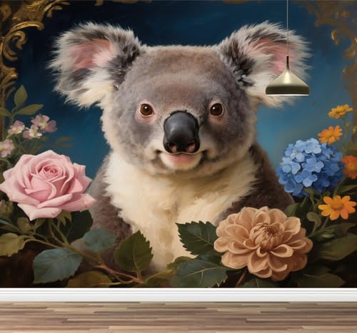 Wandbild Koala-Tier Wandaufkleber zum Aufkleben und Abziehen Rose Posterpapier Wandaufkleber für Mädchen Kinderzimmer Wohndeko Geschenk 495x353cm Wandbild Koala-Tier Wandaufkleber zum Aufkleben und Abziehen Rose Posterpapier Wandaufkleber für Mädchen Kinderzimmer Wohndeko Geschenk 495x353cm von Kuletkear
