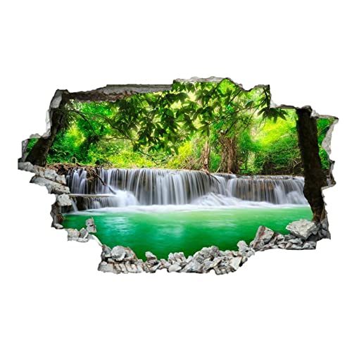 Wasserfall 3D Wanddurchbruch Wandtattoo Landschaft Mädchen Wandaufkleber Natur Junge Wandsticker Wanddeko Selbstklebend Vinyl Wandbild für Wohnzimmer Schlafzimmer Flur Kühlschrank Wasserfall 3D Wanddurchbruch Wandtattoo Landschaft Mädchen Wandaufkleber Natur Junge Wandsticker Wanddeko Selbstklebend Vinyl Wandbild für Wohnzimmer Schlafzimmer Flur Kühlschrank von Kuletkear