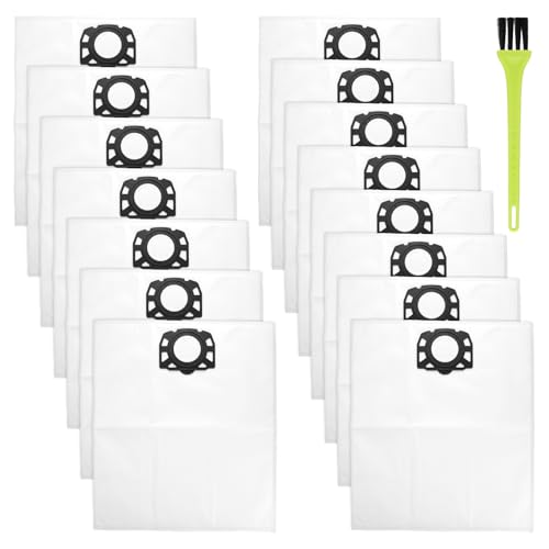 Kuleyng 15 Stück Staubsaugerbeutel für Kärcher, Staubsaugerbeutel für Kärcher WD4 WD5 WD6 WD5P WD6P MV4 MV5 MV6, große Staubbeutel mit Reinigungsbürste, Ersatz Kärcher Nass- und Trockensauger B Kuleyng 15 Stück Staubsaugerbeutel für Kärcher, Staubsaugerbeutel für Kärcher WD4 WD5 WD6 WD5P WD6P MV4 MV5 MV6, große Staubbeutel mit Reinigungsbürste, Ersatz Kärcher Nass- und Trockensauger B von Kuleyng