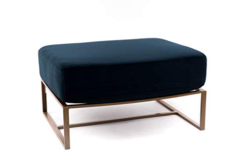 Kulunka Deco Sitzbank Metall und Polyester Modern Blau Gold 71 x 56 x 39 von Kulunka Deco