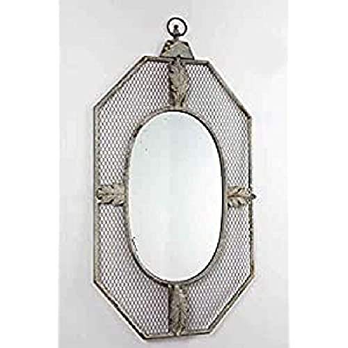 Spiegel Metall ethnisch grau 62 x 6 x 114 von Kulunka Deco
