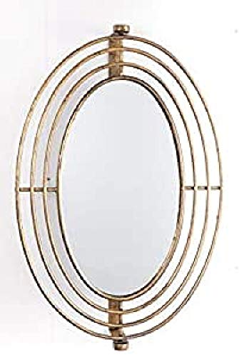 Kulunka Deco Spiegel aus Schmiedeeisen, vergoldet, 55 x 13 x 85 cm von Kulunka Deco