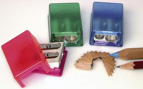 KUM Spitzdose doppelt flach - 2in1 Box, farbig sortiert, Pac von Kum