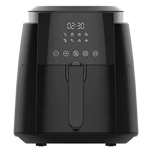 KUMTEL 5,5 L XL Digital Air Fryer 1500W mit 8 voreingestellten Funktionen und 60 Min Timer,Heißluftfritteuse für gesundes ölfreies Kochen,Backen,Grillen,intelligente Temperaturkontrolle, ohne BPA&PFOA von Kumtel