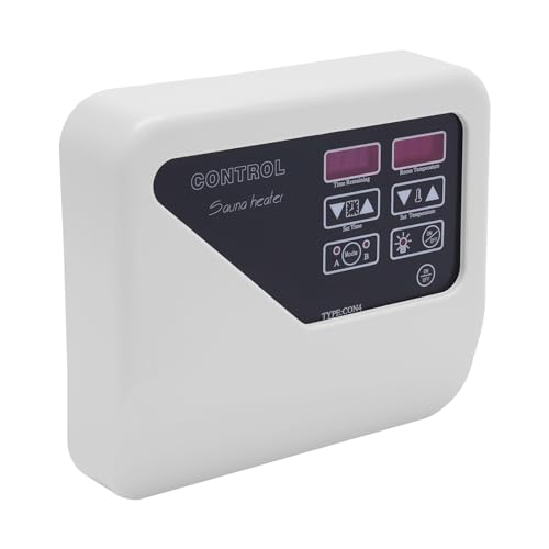 3-9KW Sauna Digital External Controller Saunasteuerung,Saunasteuergerät 220-245V Überhitzungsschutz Temperatursensor Sauna External Controller für Saunaofen,Heimsauna,Kommerzielle Anlässe von KumuJ
