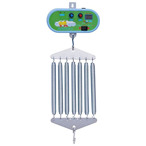KumuJ Hängende Elektrische Wiegensteuerung,8W Motor Federwiege Geräuscharm einstellbarem Elektrische Babyschaukel Babywippe Controller mit mit Einstellbar Timer und 7 Stück Feder bis zu 20 kg von KumuJ