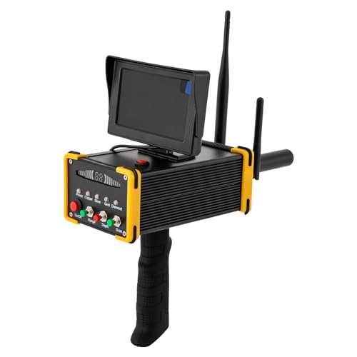 Handheld Metalldetektor Profi 99 m Reichweite 16m Tiefe Gold Metal Detector 360°-Vollwinkel-Metallerkennung mit Griffen und Schnallen von KumuJ