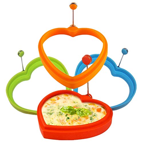 Spiegelei Pfanne Omelette Maker Pfannkuchen Form Pochiert Ei Pan Küche Gadgets Und Werkzeuge Silikon Ei Form Pochiert Ei Maker Pochiert Ei Random Color,B 4PCS von KunLS