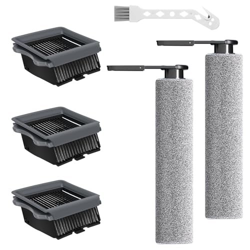 Ersatzbürstenrolle und Filterzubehör für Tineco Floor One S5/S5 Pro/S5 Pro 2 – 2 Bürstenrollen und 3 Filter (nicht kompatibel mit S5 Combo) für trockene und nasse Staubsauger von Kunaxku