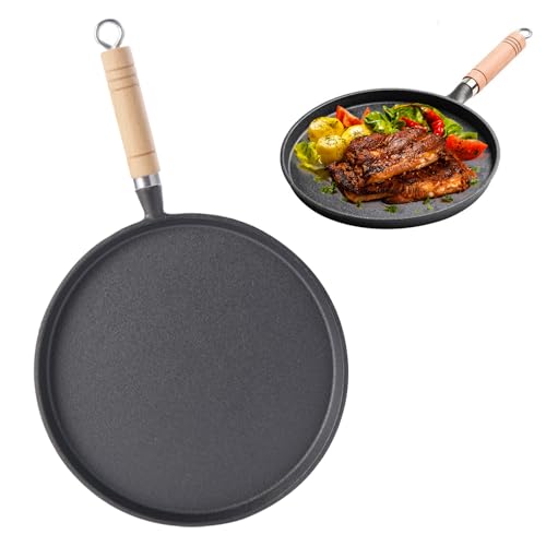 Kunaxku Gusseisenpfanne Induktion Grillpfanne, Cast Iron Pan Gusspfanne mit Holzgriff, Runde Pfanne Gusseisen, Kleine Steakpfanne Gusseisen Bratpfanne für Gasgrill, Gas, Camping Outdoor Kochen (20CM) Kunaxku Gusseisenpfanne Induktion Grillpfanne, Cast Iron Pan Gusspfanne mit Holzgriff, Runde Pfanne Gusseisen, Kleine Steakpfanne Gusseisen Bratpfanne für Gasgrill, Gas, Camping Outdoor Kochen (20CM) von Kunaxku