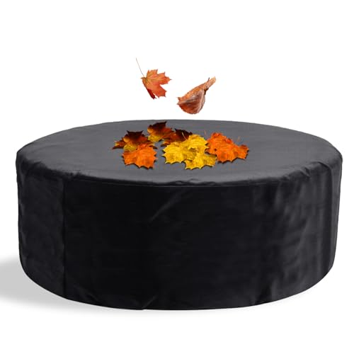 Runde Whirlpool Abdeckung 190x70 CM-420D UV Seersucker & Wasserdicht, Vollcover für 4-Sitzer Whirlpool Outdoor (tragbar) von Kunaxku