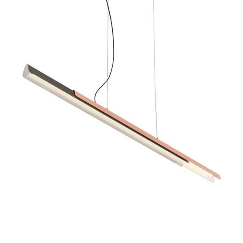 kdln Hängelampe Dala linear dunkelgrau/kupfer 3.000 K 150 cm von kdln