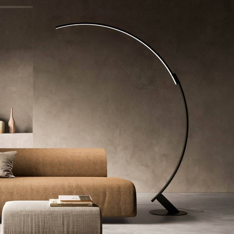 kdln LED-Stehleuchte Kyudo, schwarz, Höhe 212 cm von kdln