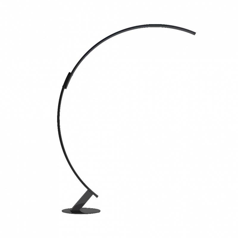 Kundalini - Kyudo LED Stehleuchte - schwarz/lackiert/mit Dimmer am Kabel/BxH 43-148 x 157-212cm/43W/2700K/4200lm/CRI>90 von Kundalini