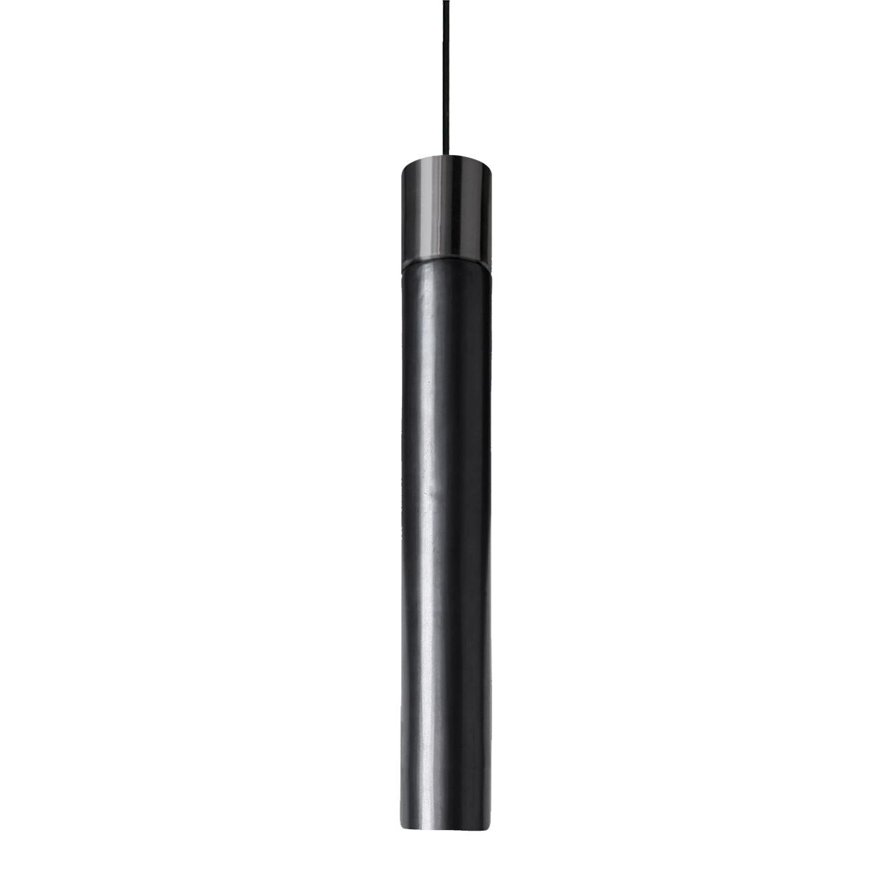 Kundalini - Minimal LED Pendelleuchte - nickel schwarz/H x Ø 25.5x3.5cm/2700K/410lm/CRI>80/3W von Kundalini