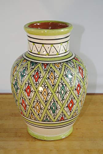 Keramikvase,tunesisches Kunsthandwerk,handbemalt,16cm von Kunert-Keramik