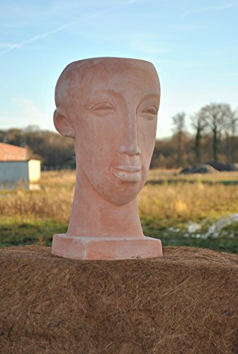 Kunert-Keramik Frauenkopf, bepflanzbar,41cm, Terracotta. von Kunert-Keramik