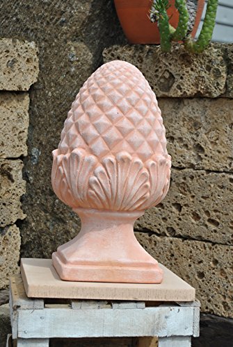 Kunert-Keramik Pinienzapfen,neues Modell,Terracotta,hell,frostfest,41cm von Kunert-Keramik