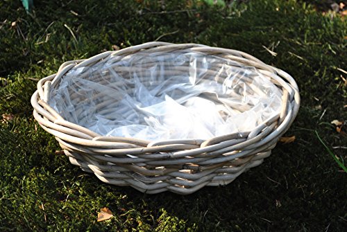 Kunert-Keramik Weidenkorb, Schale, bepflanzbar 41x12cm von Kunert-Keramik