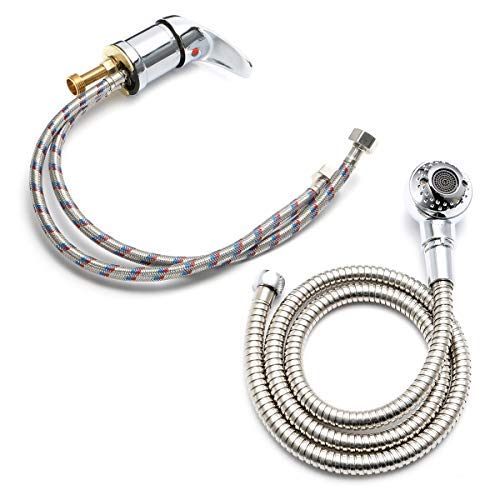 Mischbatterien Sprayer Set Friseur Salon Waschbecken Handbrause Waschbecken Wasserhahn Set von Kungfu Mall