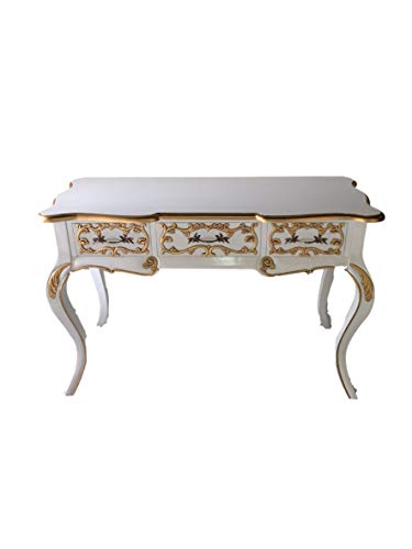 Kunibert Barock Louis Seize Renaissance Rokoko Sekretär Farbe:weiß mit Gold Schreibtisch Schminktisch Länge122xHöhe79xBreite51cm Nr.4 Kunibert Barock Louis Seize Renaissance Rokoko Sekretär Farbe:weiß mit Gold Schreibtisch Schminktisch Länge122xHöhe79xBreite51cm Nr.4 von Kunibert
